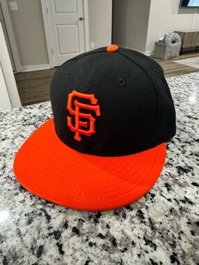 New Era San Francisco Giants Black and Orange Fitted Hat